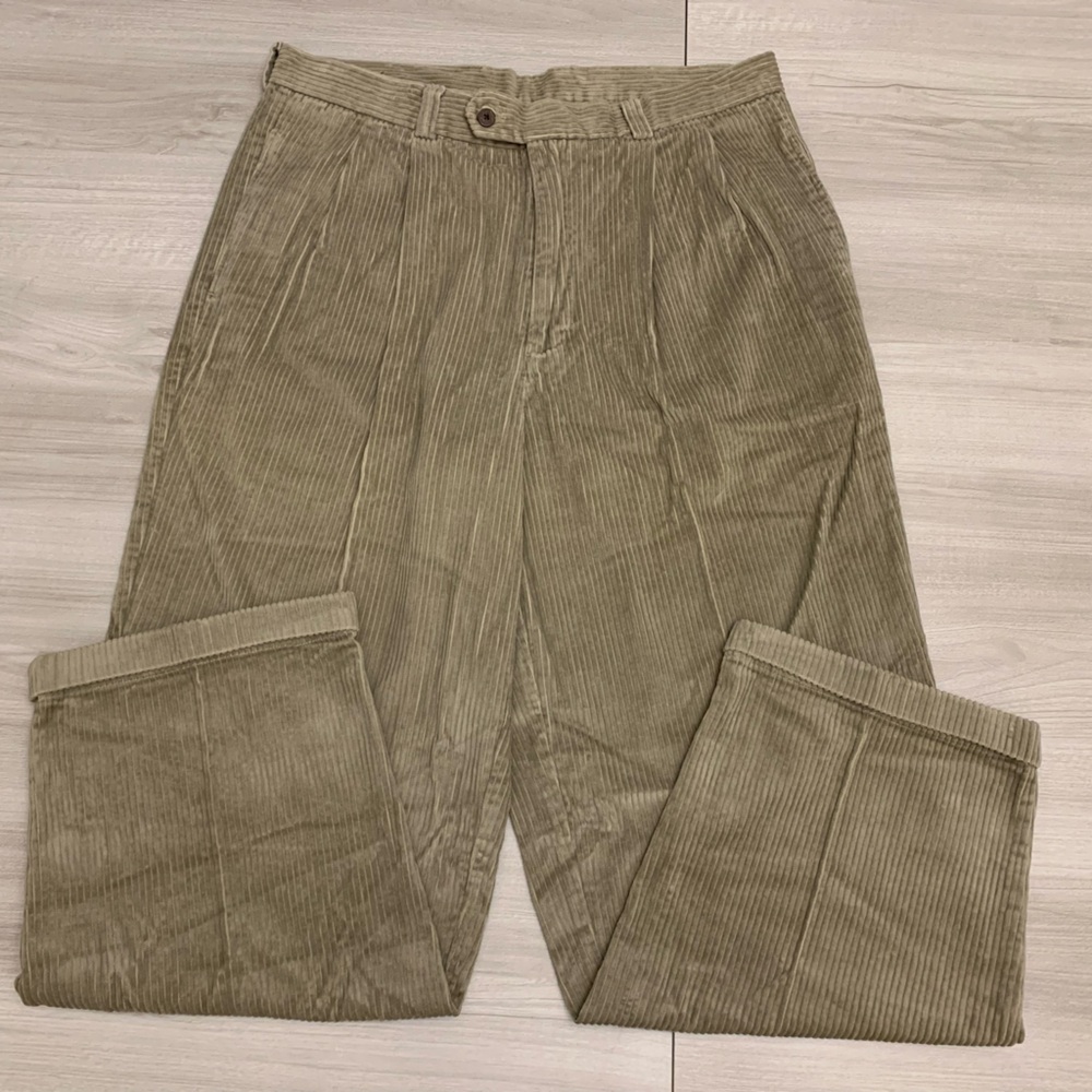 Vintage Ocean Pacific Corduroy Carpenter Pants Khaki‎ Style Men’s Sz 36x30